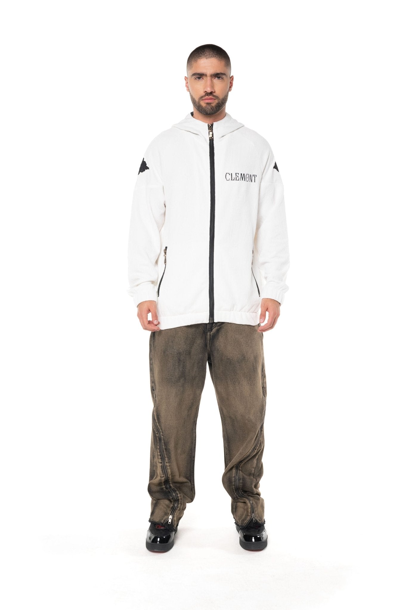 SWEATER LINAGGIO CREAM/NEGRO CLEMONT - Clemont Oficial