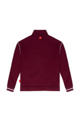SWEATER MOCK NECK MASCULINO TRACCIA VINOTINTO/CREMA CLEMONT - Clemont Oficial