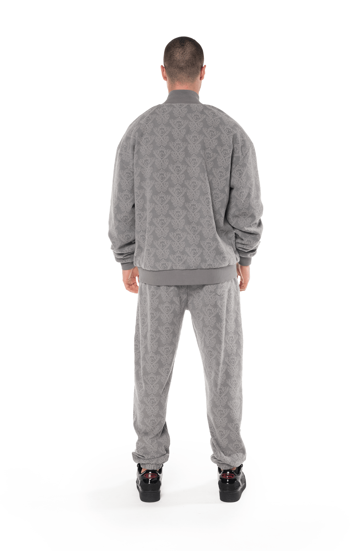 SWEATER MONC NECK MASCULINO SPIRGIURO GRIS OSCURO CLEMONT - Clemont Oficial