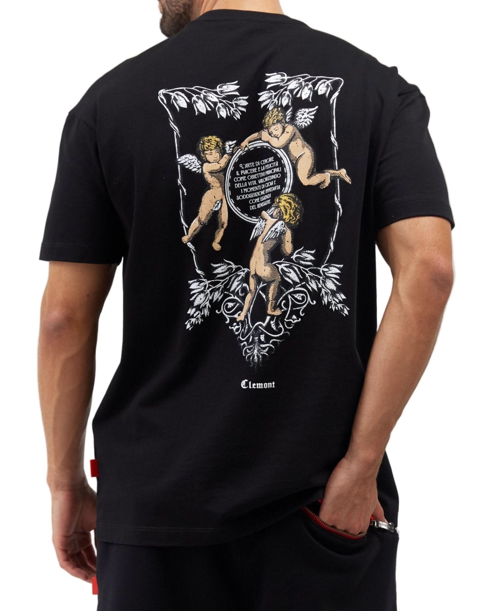 T - SHIRT MEN ARDORE BLACK CLEMONT - CLEMONT.CO S.A.S.