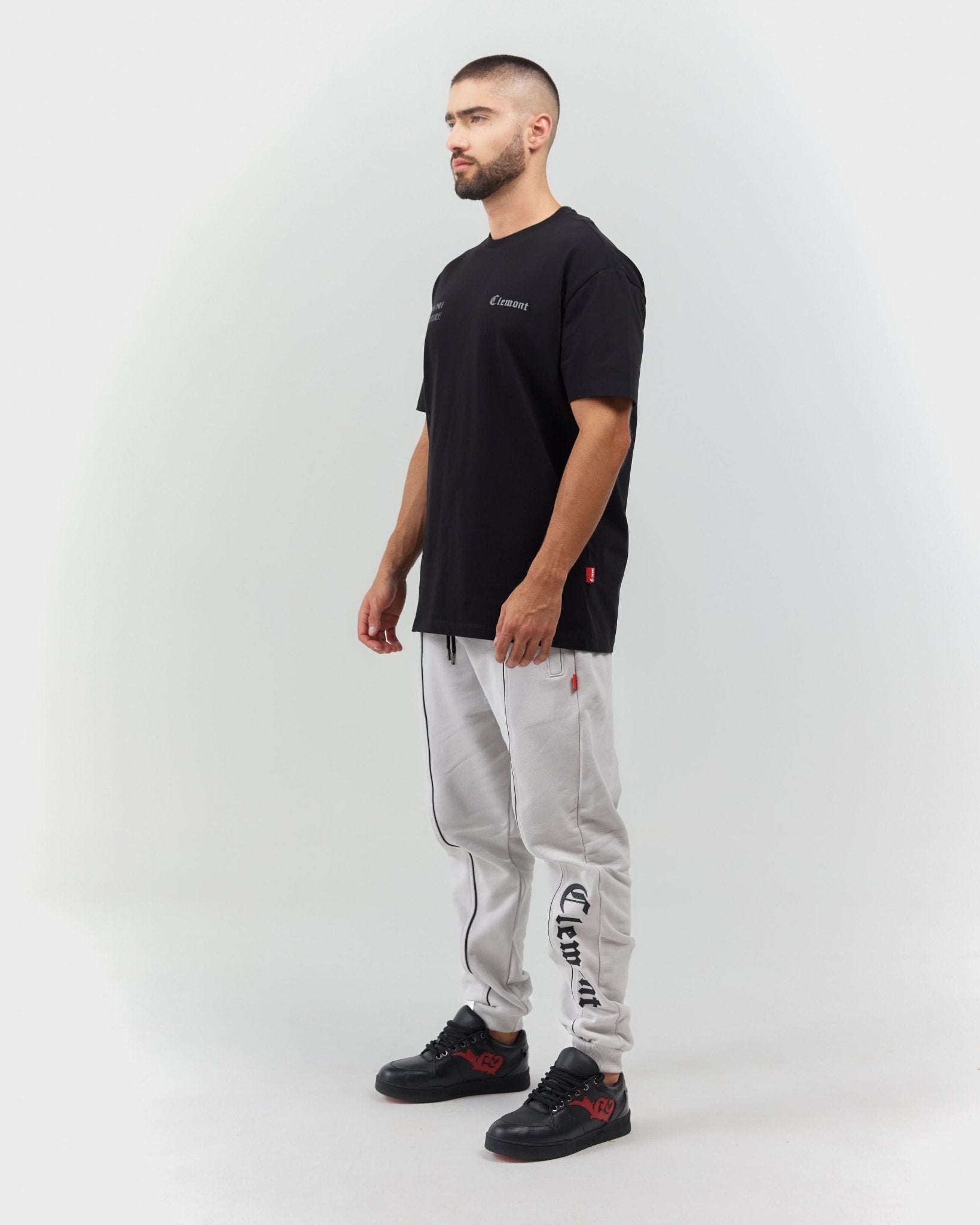 T - SHIRT MEN ESTREMO BLACK CLEMONT - Clemont Oficial