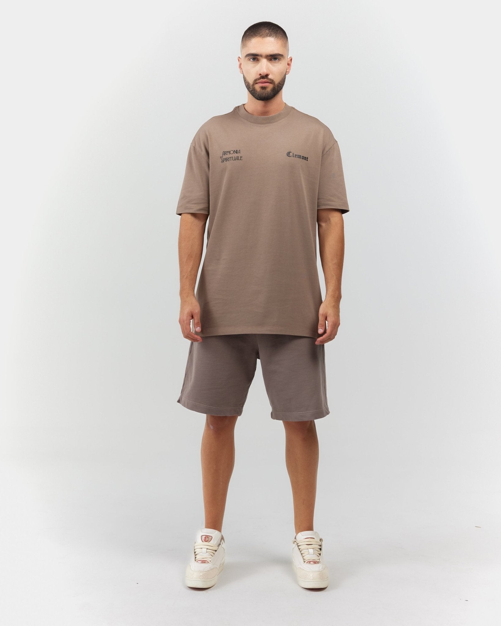 T - SHIRT MEN ESTREMO TAUPE CLEMONT - CLEMONT.CO S.A.S.