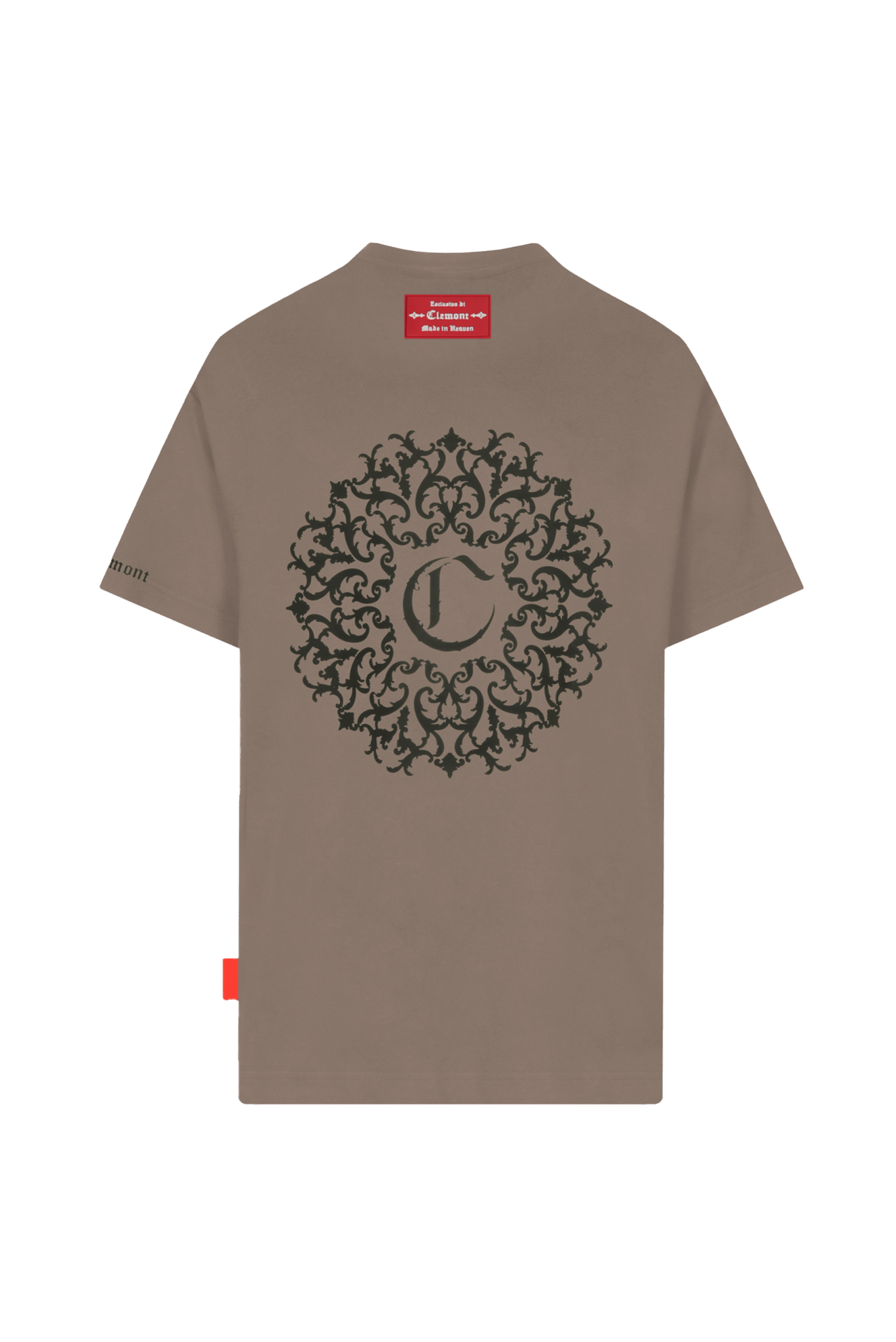 T - SHIRT MEN OVERSIZED ABBONDANZA TAUPE CLEMONT - CLEMONT.CO S.A.S.