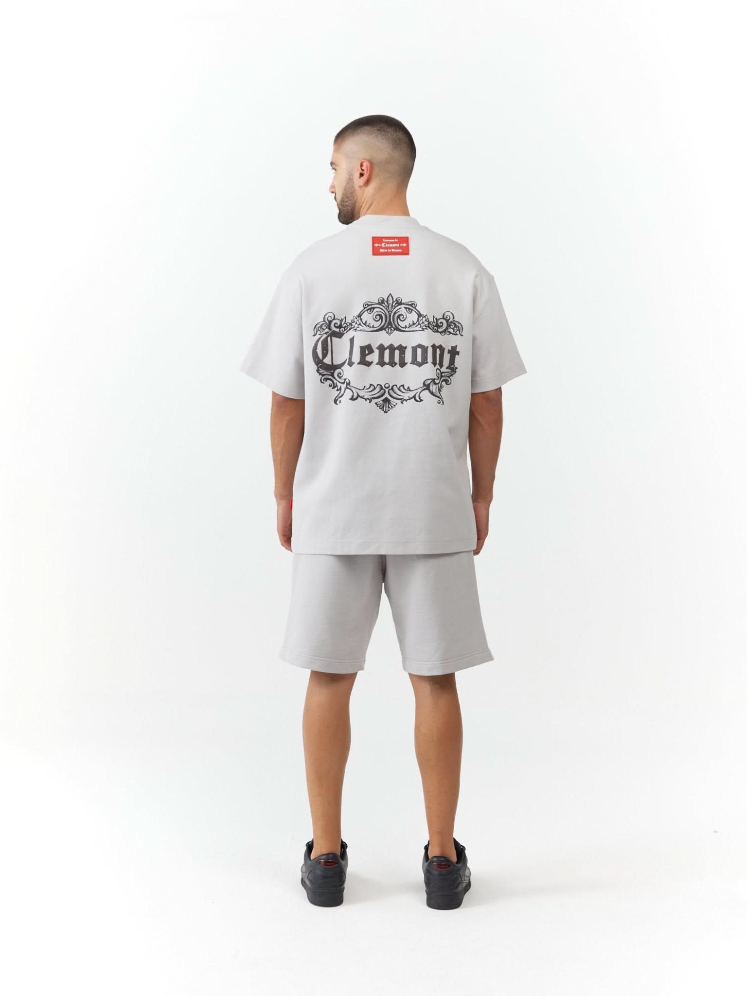 T - SHIRT MEN OVERSIZED DOLCEZZA GREY CLEMONT - CLEMONT.CO S.A.S.