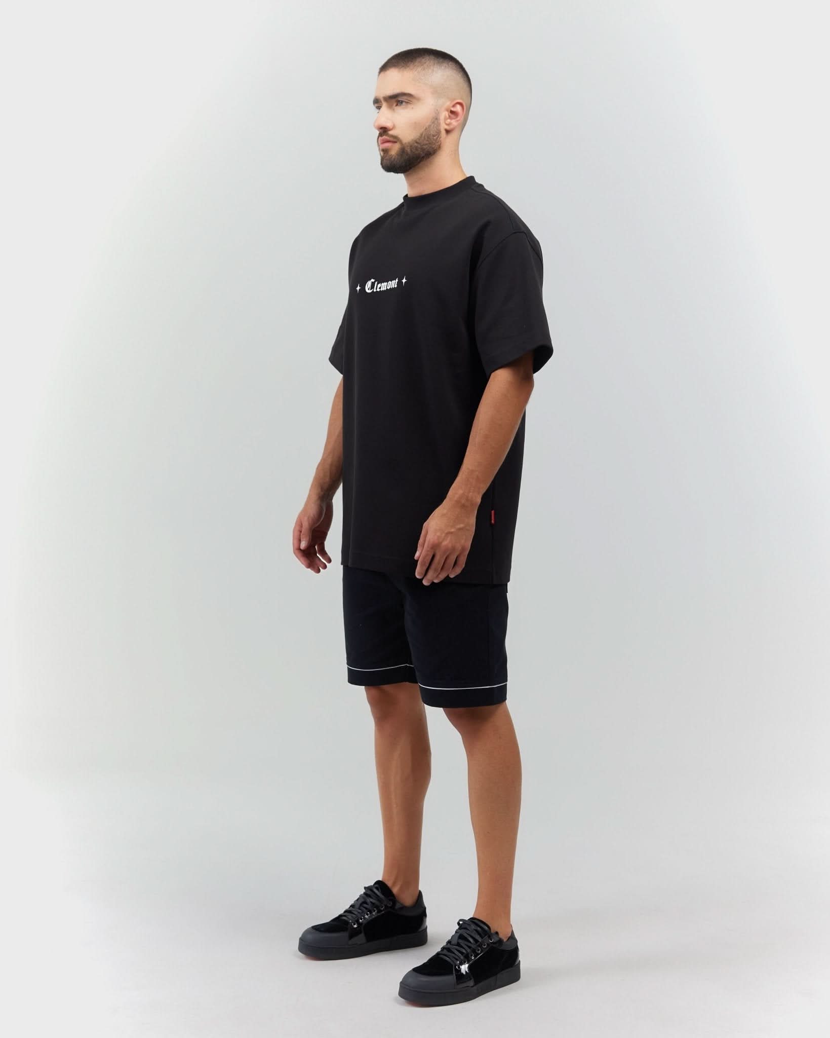 T - SHIRT MEN OVERSIZED ECLATANTE BLACK CLEMONT - CLEMONT.CO S.A.S.