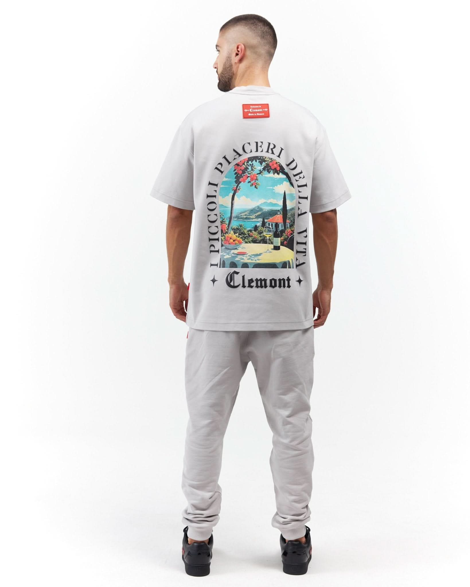 T - SHIRT MEN OVERSIZED ECLATANTE GREY CLEMONT - CLEMONT.CO S.A.S.