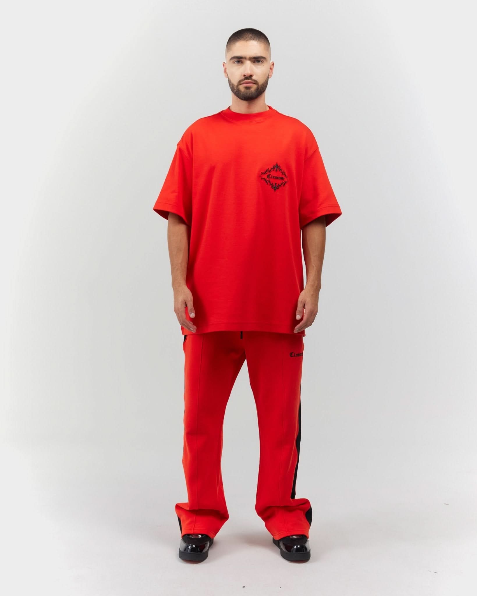 T - SHIRT MEN OVERSIZED PERFETTO RED CLEMONT - CLEMONT.CO S.A.S.