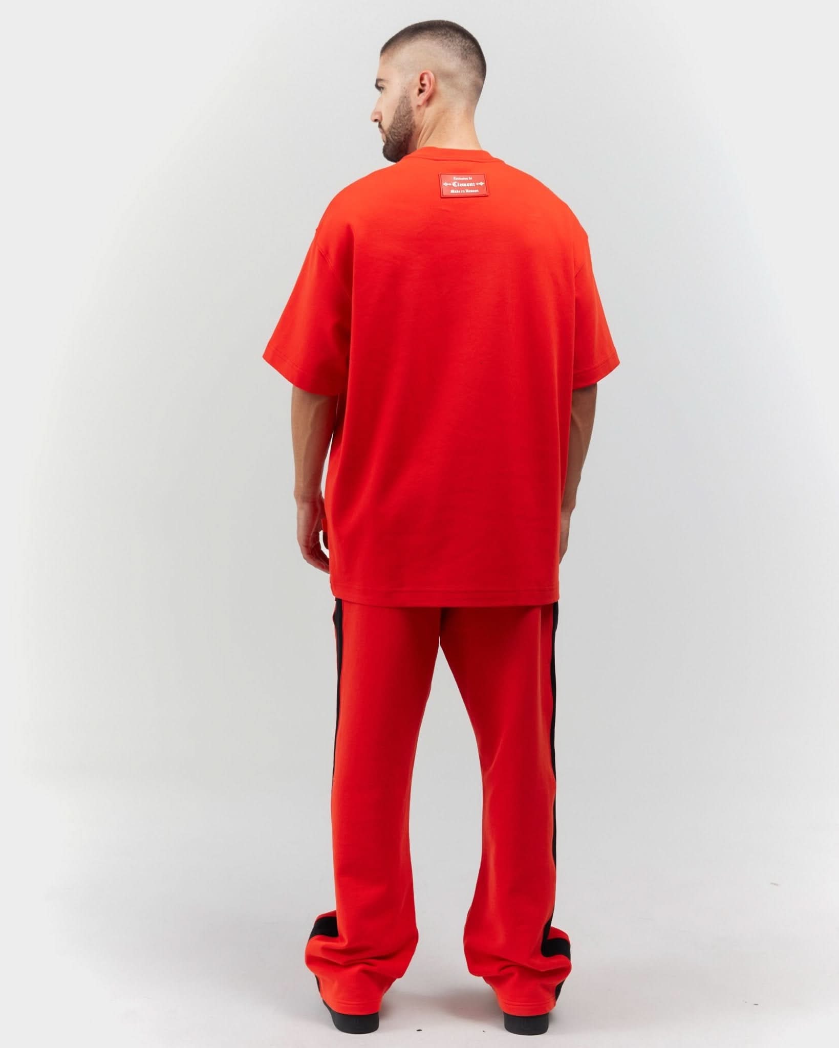 T - SHIRT MEN OVERSIZED PERFETTO RED CLEMONT - CLEMONT.CO S.A.S.