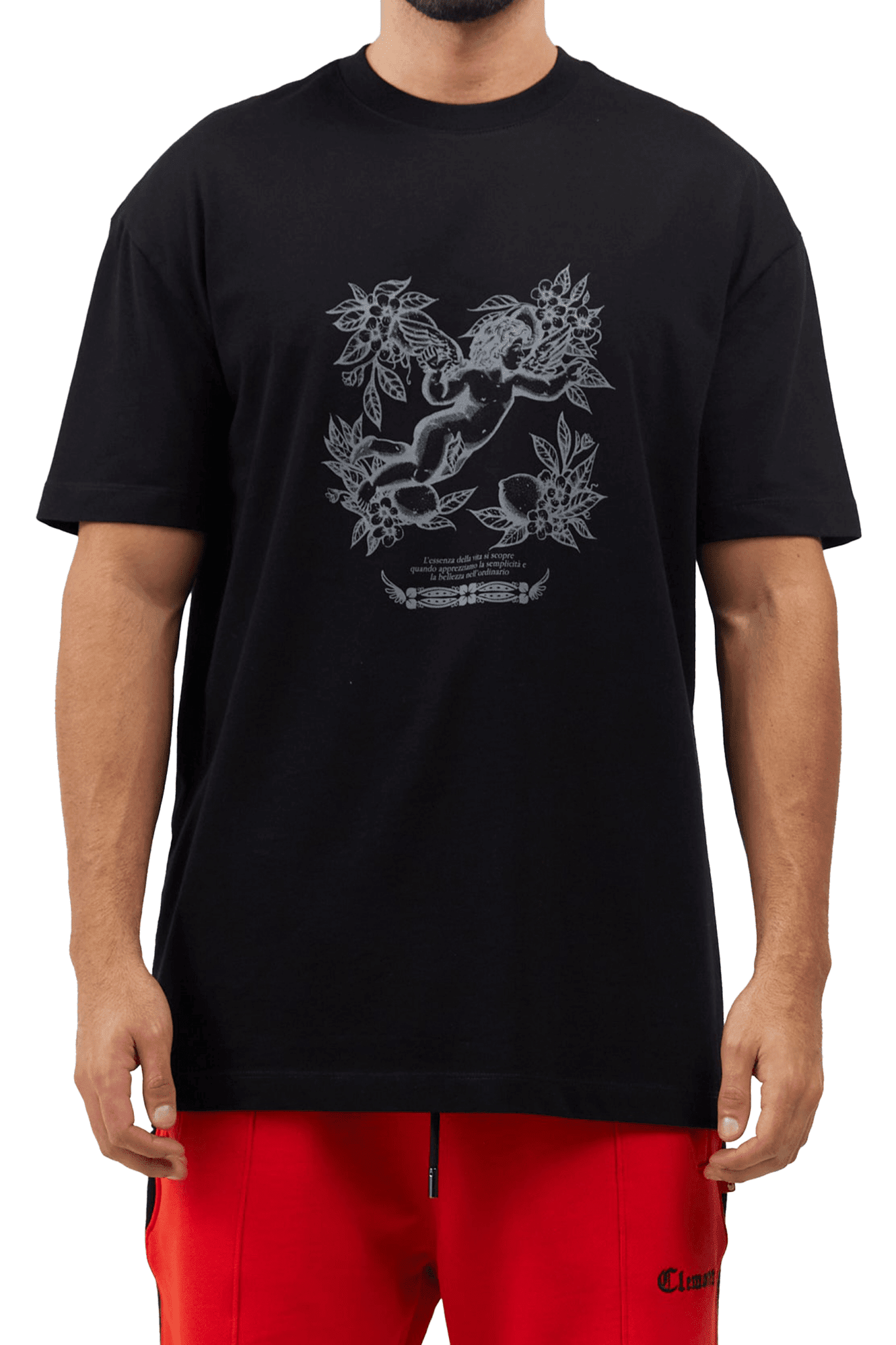 T - SHIRT MEN SORRISO BLACK CLEMONT - CLEMONT.CO S.A.S.