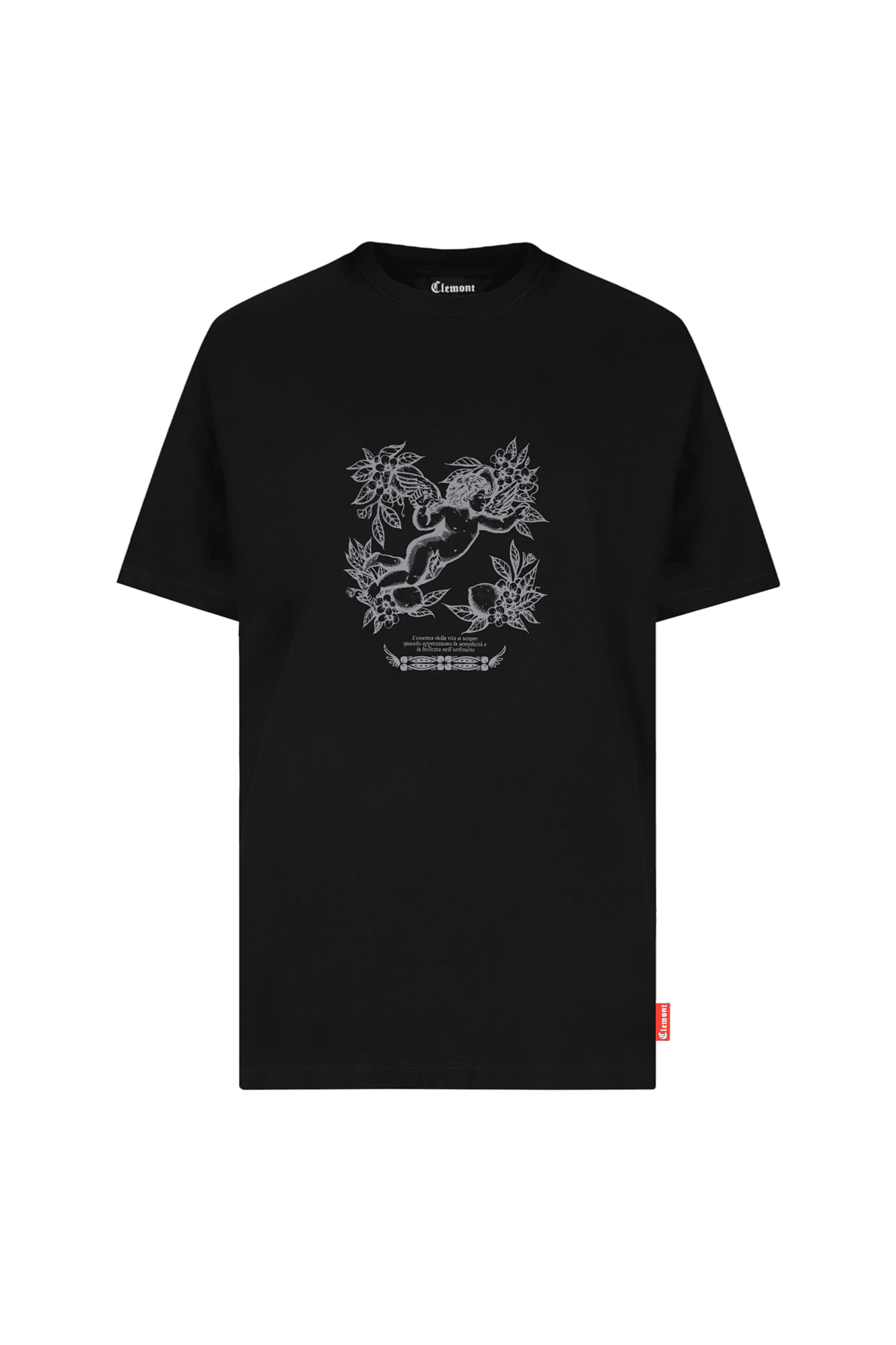 T - SHIRT MEN SORRISO BLACK CLEMONT - CLEMONT.CO S.A.S.