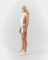 TANK TOP WOMEN ABBAGLIANTE CREAM/TAUPE CLEMONT - CLEMONT.CO S.A.S.
