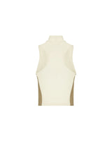 TANK TOP WOMEN ABBAGLIANTE CREAM/TAUPE CLEMONT - CLEMONT.CO S.A.S.
