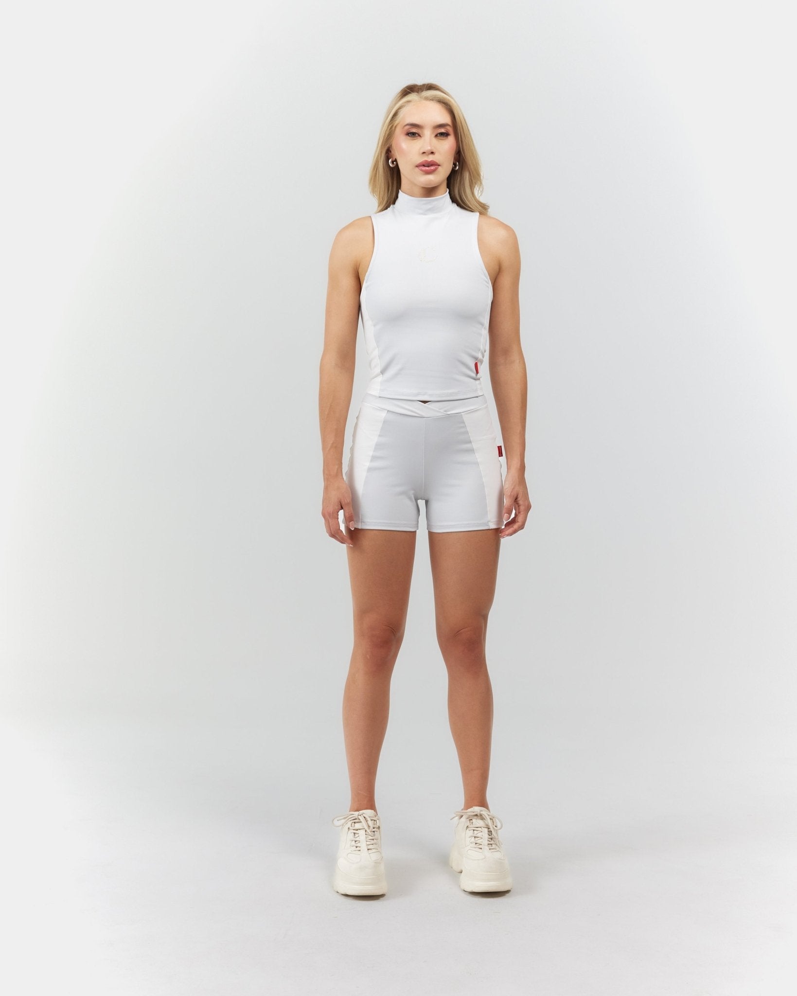 TANK TOP WOMEN ABBAGLIANTE GREY/CREAM CLEMONT - CLEMONT.CO S.A.S.