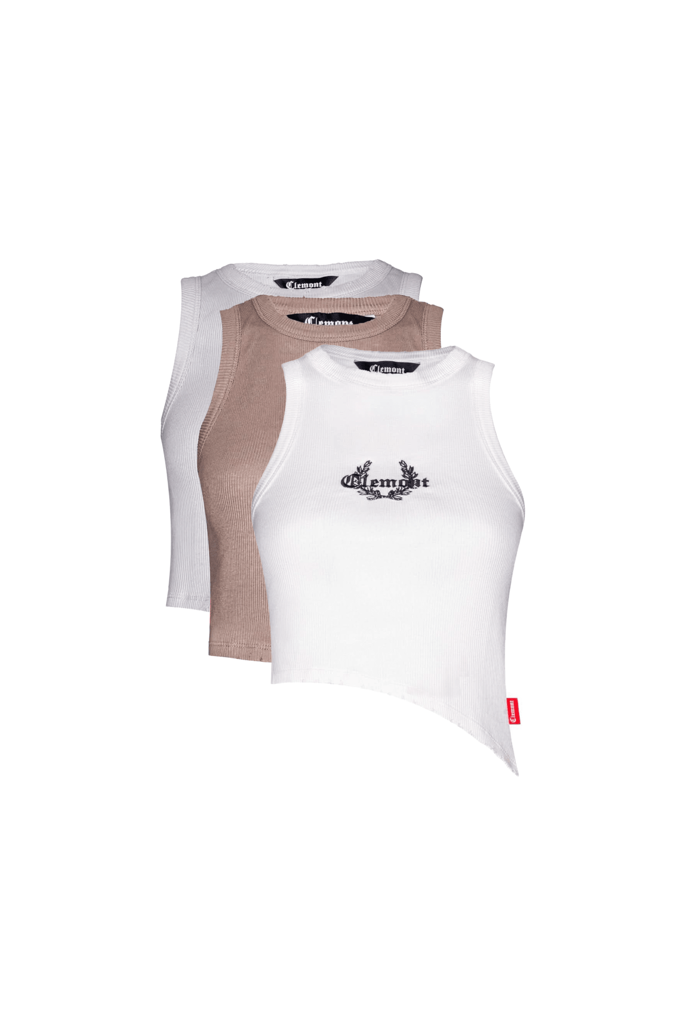 THREE PACK CAMISETA VANITÁ CREAM/GRAY/TAUPE CLEMONT - Clemont Oficial