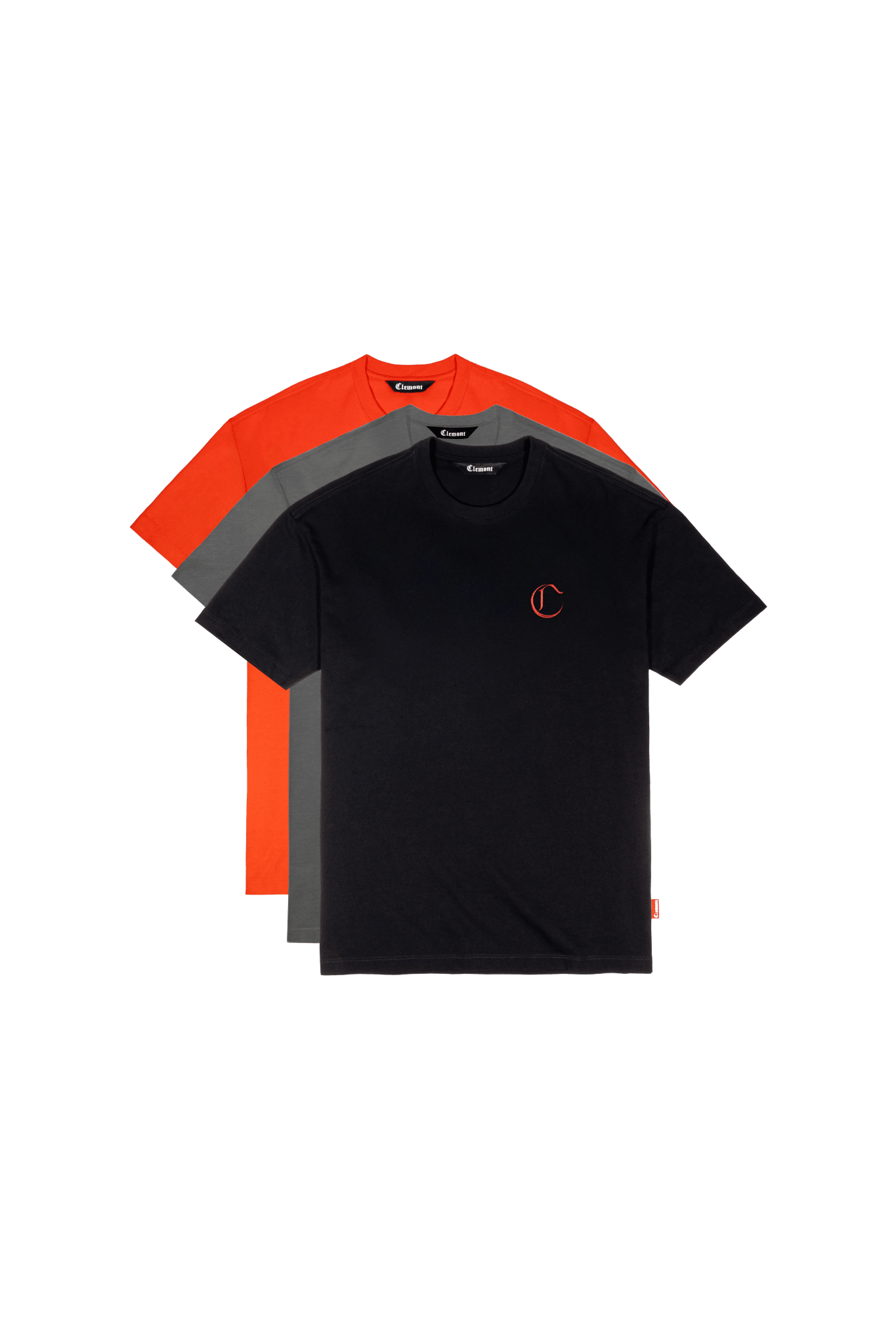 THREE PACK MASCULINO VENDETTA NEGRO/GRIS/OSCURO/ROJO CLEMONT - Clemont Oficial