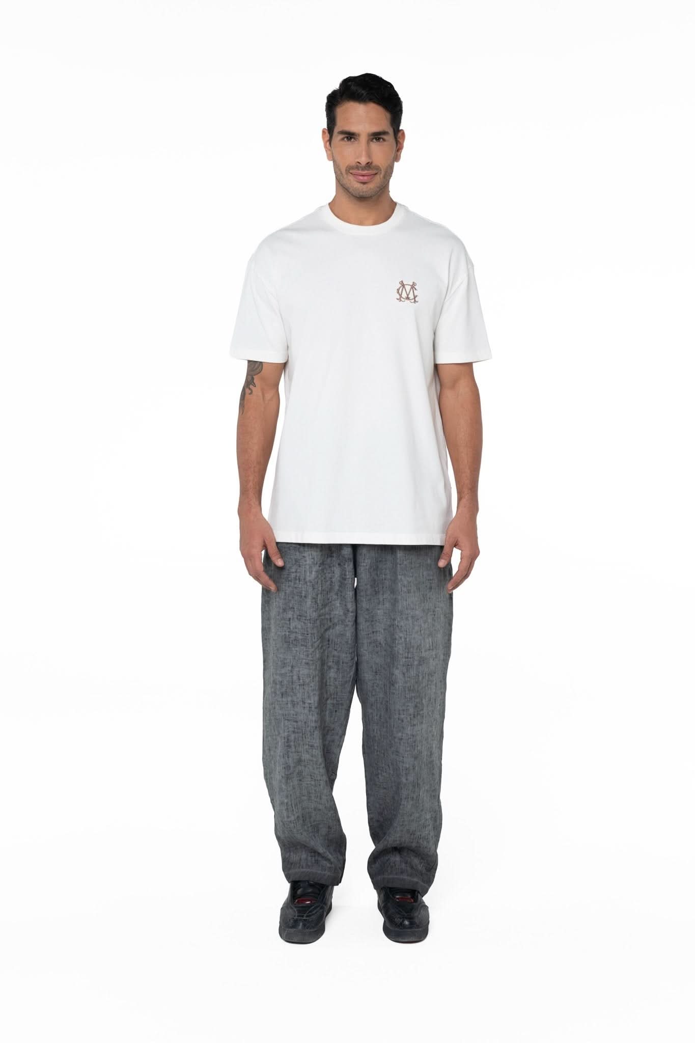 THREE PACK T - SHIRT MASCULINO INTIMITA NEGRO/CREMA/MOCCA CLEMONT - Clemont Oficial