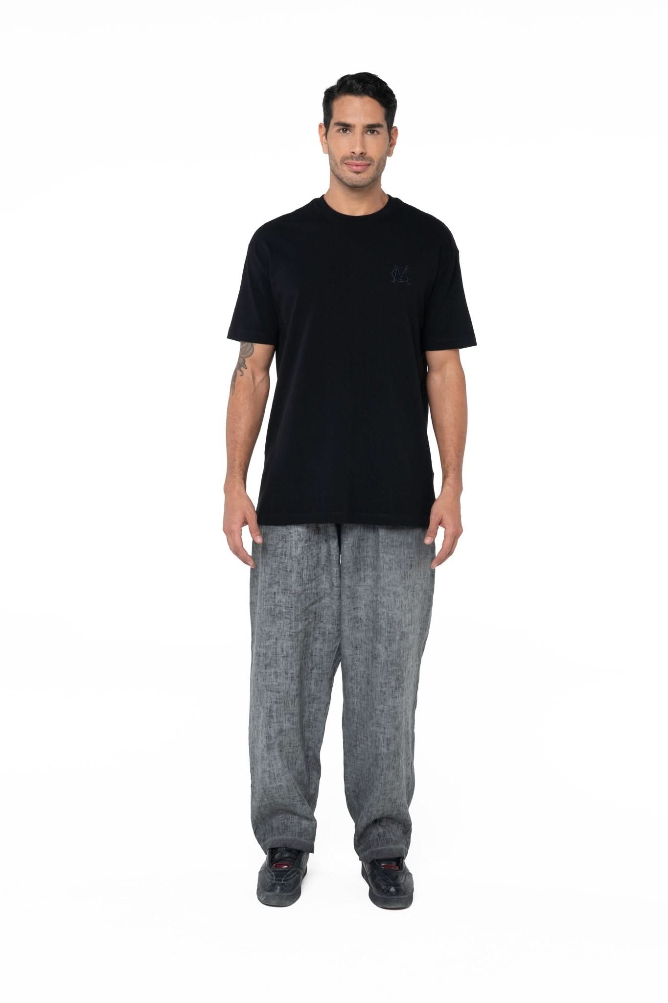 THREE PACK T - SHIRT MASCULINO INTIMITA NEGRO/CREMA/MOCCA CLEMONT - Clemont Oficial
