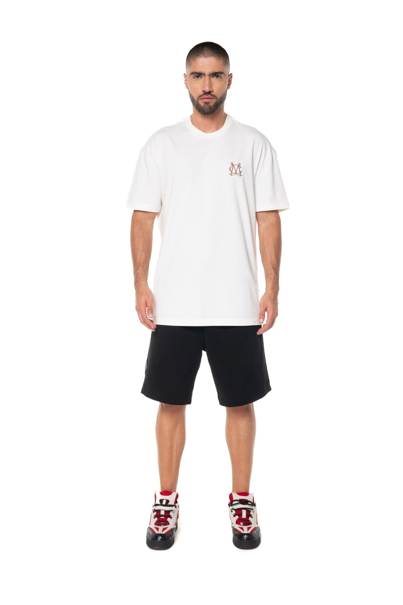 THREE PACK T - SHIRT MASCULINO INTIMITA NEGRO/CREMA/MOCCACLEMONT - Clemont Oficial