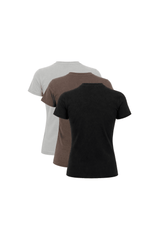 THREEPACK MUJER RIPOSO NEGRO/GRIS OSCURO/MOCA CLEMONT - Clemont Oficial