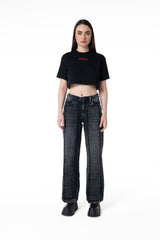 TOPS CORTOS MUJER ATTRAZIONE NEGRO CLEMONT - Clemont Oficial