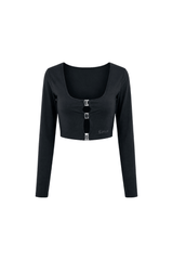 TOPS CORTOS MUJER PIANTA NEGRO CLEMONT - Clemont Oficial