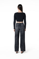 TOPS CORTOS MUJER PIANTA NEGRO CLEMONT - Clemont Oficial