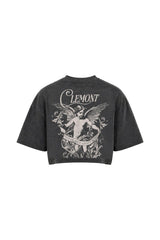 TOPS CORTOS MUJER SPESSORE GRIS OSCURO CLEMONT - Clemont Oficial