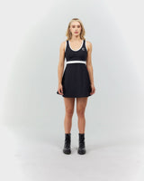 VESTIDO MUJER OPULENTIA NEGRO/CREMA CLEMONT - Clemont Oficial