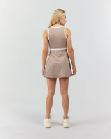 VESTIDO MUJER OPULENTIA TAUPE/CREAM CLEMONT - CLEMONT.CO S.A.S.
